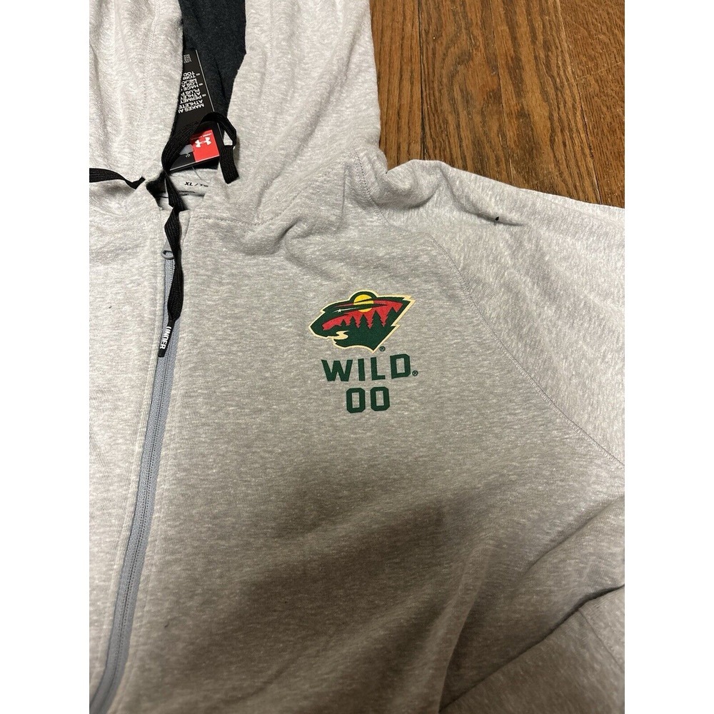 Under Armour Minnesota Wild Full Zip Hoodie Youth XL $69 Retail